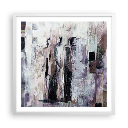 Poster in einem weißen Rahmen - Die geheimnisvolle Drei - 60x60 cm
