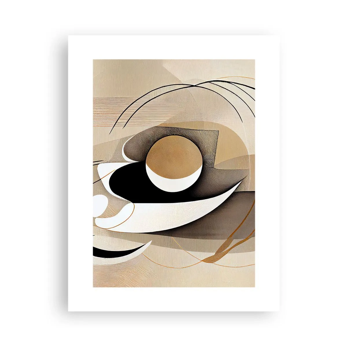 Poster - Komposition: die Essenz des Wortes - 30x40 cm