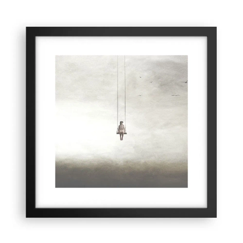 Poster in einem schwarzem Rahmen - Ein Kind in uns - 30x30 cm