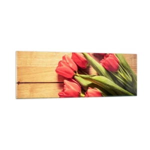 Glasbild - Bild auf glas - Frühlingsgeständnis - 90x30 cm