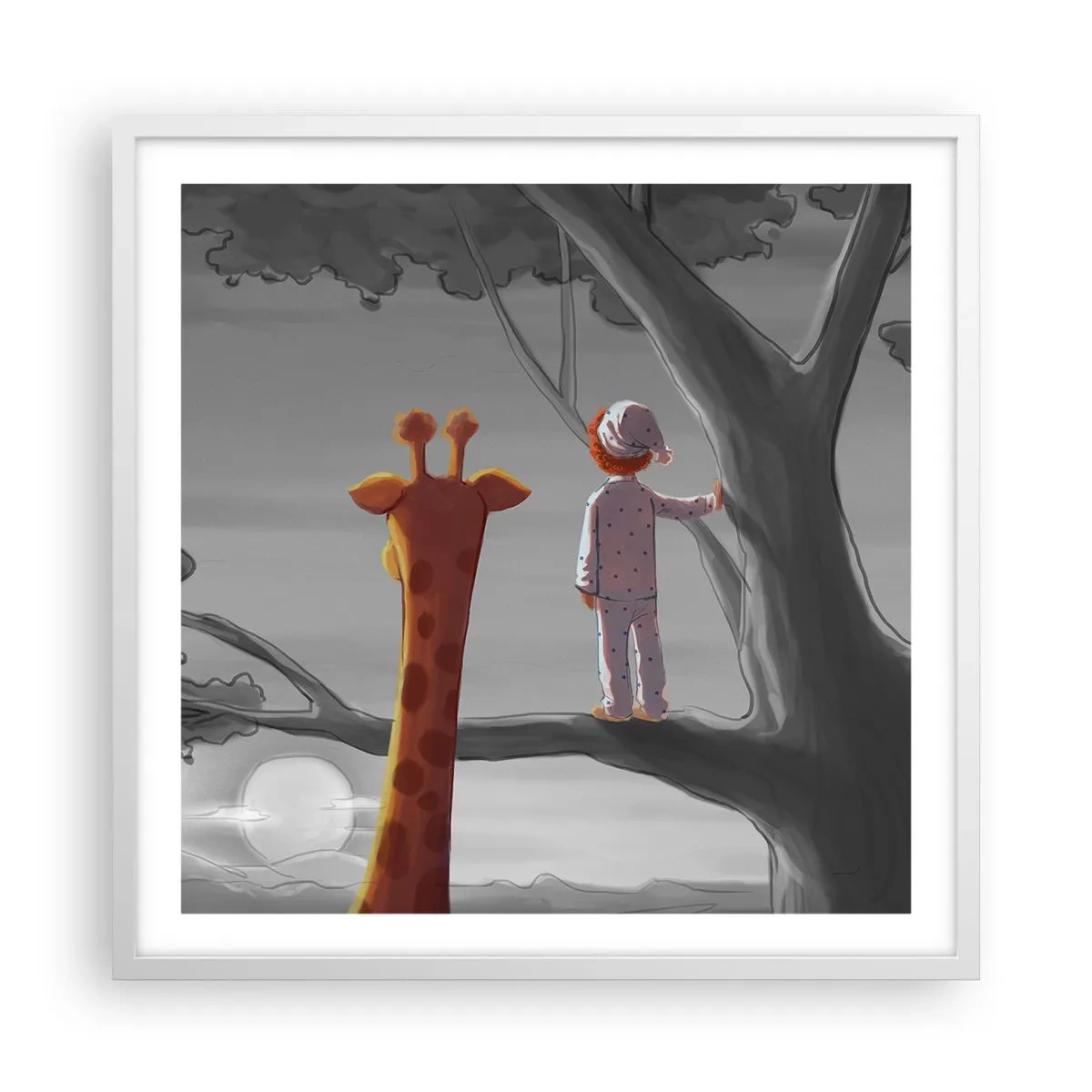 Poster in einem weißen Rahmen - Das passiert wirklich - 60x60 cm