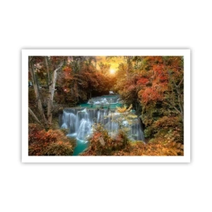 Poster - Versteckter Schatz des Waldes - 91x61 cm