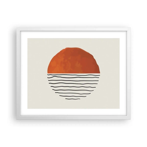 Poster in einem weißen Rahmen - Im japanischen Klima - 50x40 cm