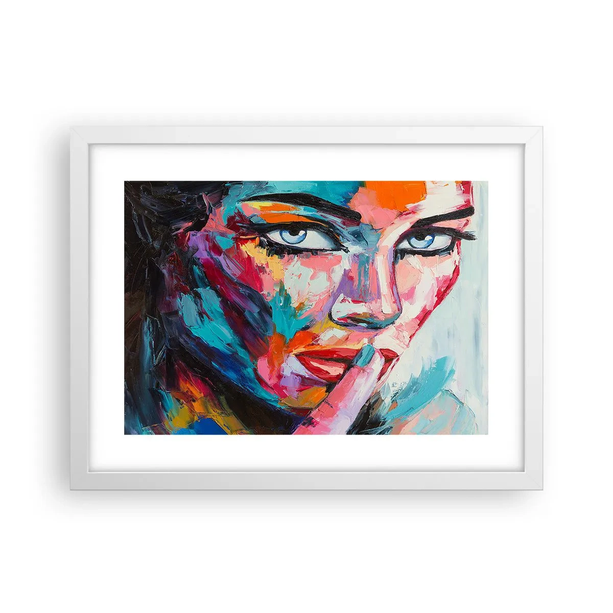 Poster in einem weißen Rahmen - Unser erstes Geheimnis - 40x30 cm