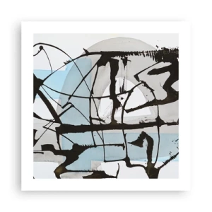 Poster - Trotzdem blau - 50x50 cm