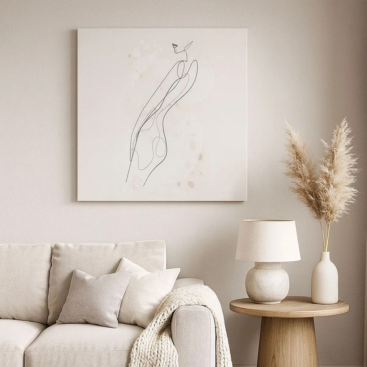 Bild auf Leinwand - Leinwandbild - Der Blick schweift - 30x30 cm