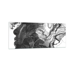 Glasbild - Bild auf glas - Verstrickt in Träume - 100x40 cm