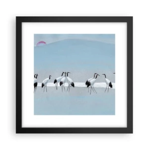 Poster in einem schwarzem Rahmen - Nach einem heißen Tag - 30x30 cm