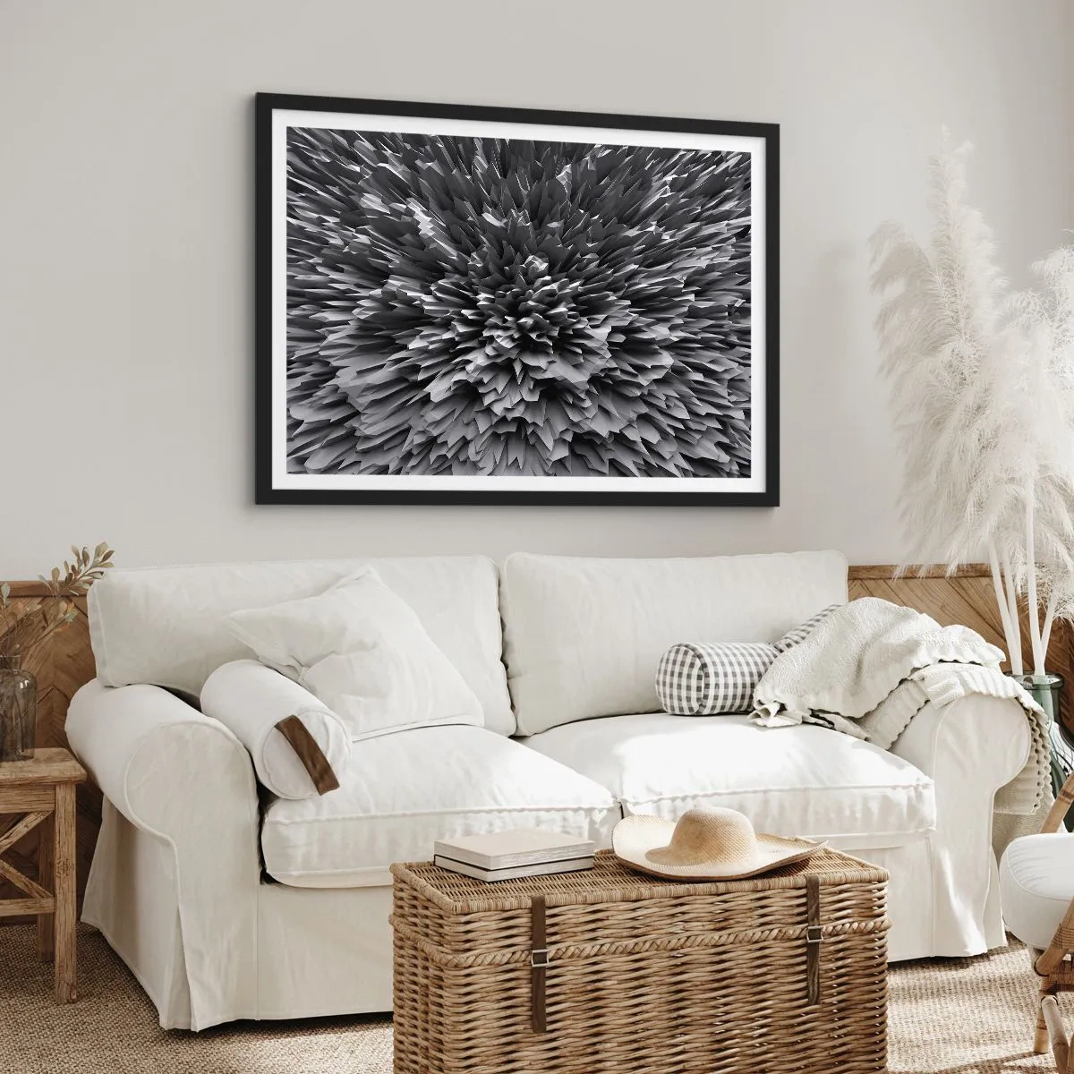Poster in einem schwarzem Rahmen - Härter kann es nicht werden - 50x40 cm
