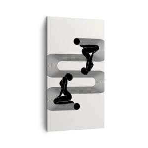 Bild auf Leinwand - Leinwandbild - Sinnliche Symmetrie - 45x80 cm