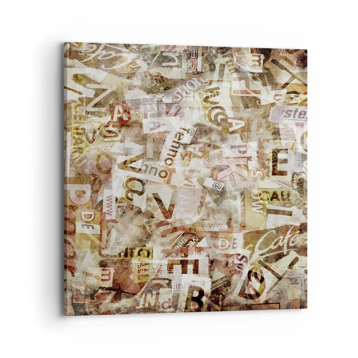 Bild auf Leinwand - Leinwandbild - Ich vereinige das Geschwätz - 70x70 cm