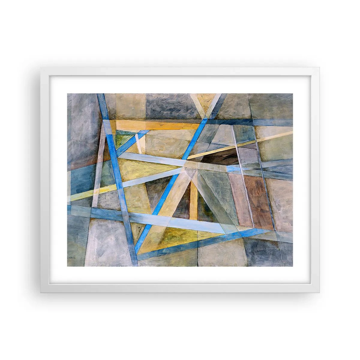 Poster in einem weißen Rahmen - Gerade oder diagonal? - 50x40 cm