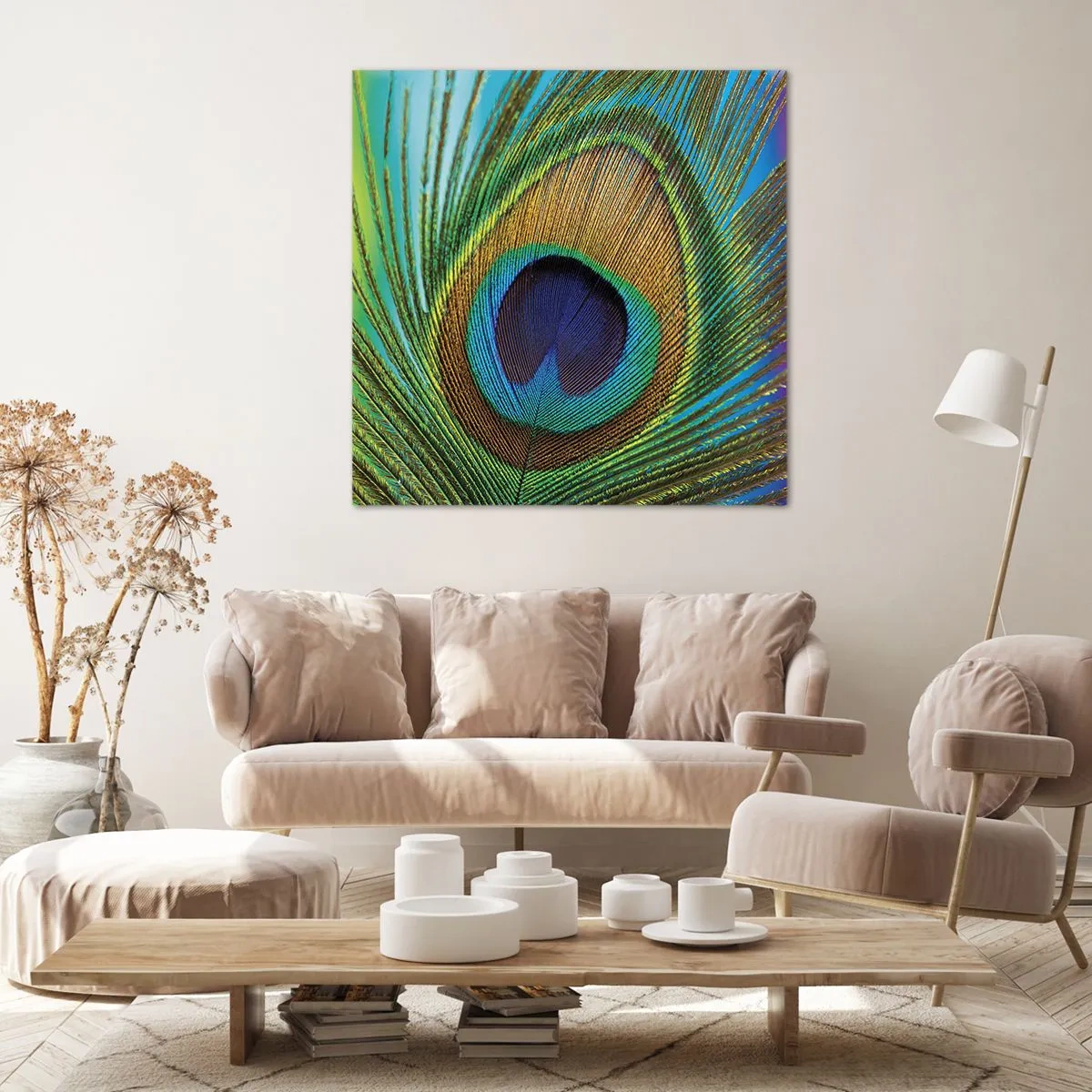 Bild auf Leinwand - Leinwandbild - Auge in Auge - 70x70 cm