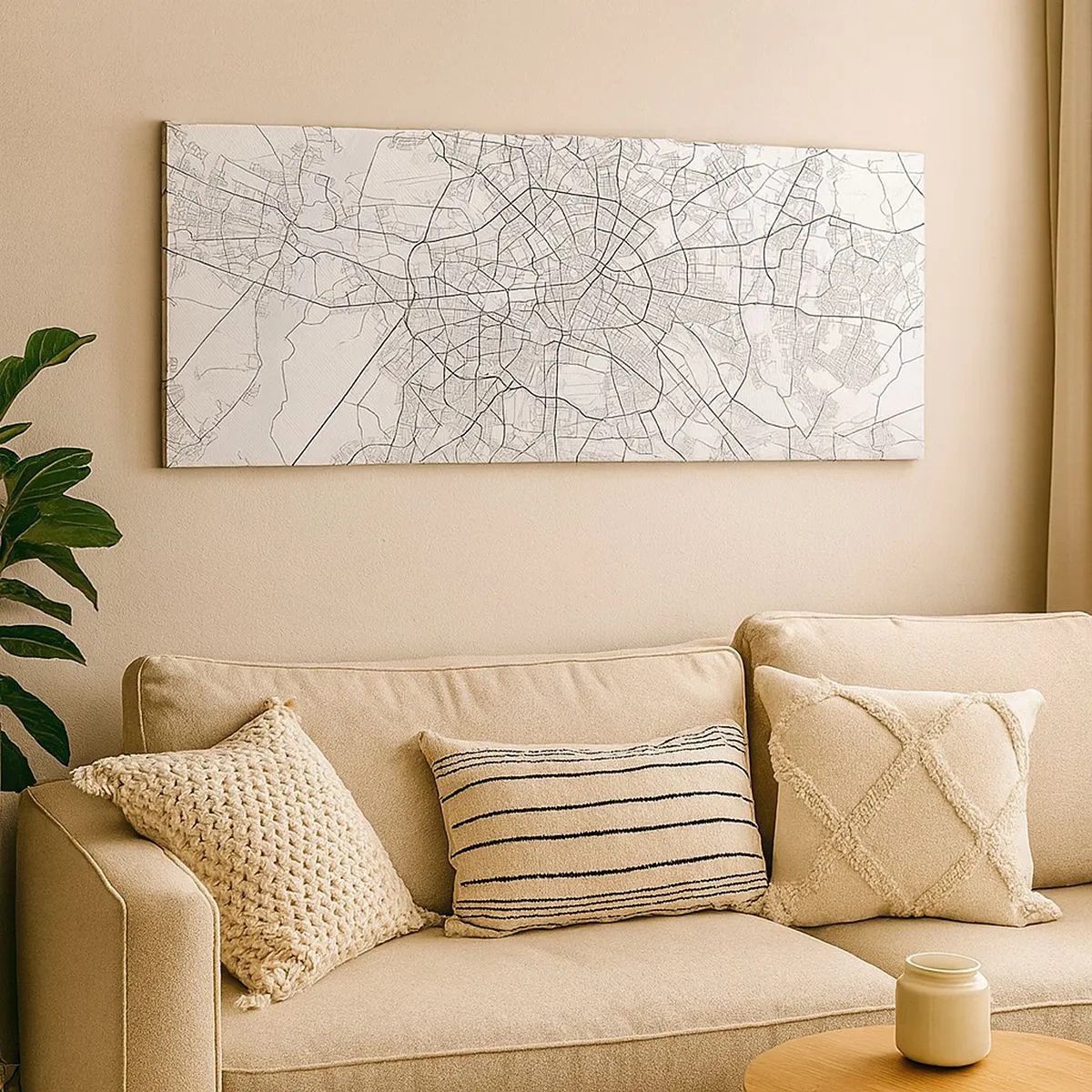 Bild auf Leinwand - Leinwandbild - Berliner Blume - 100x40 cm