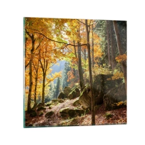 Glasbild - Bild auf glas - Zeit zum Entspannen - 30x30 cm