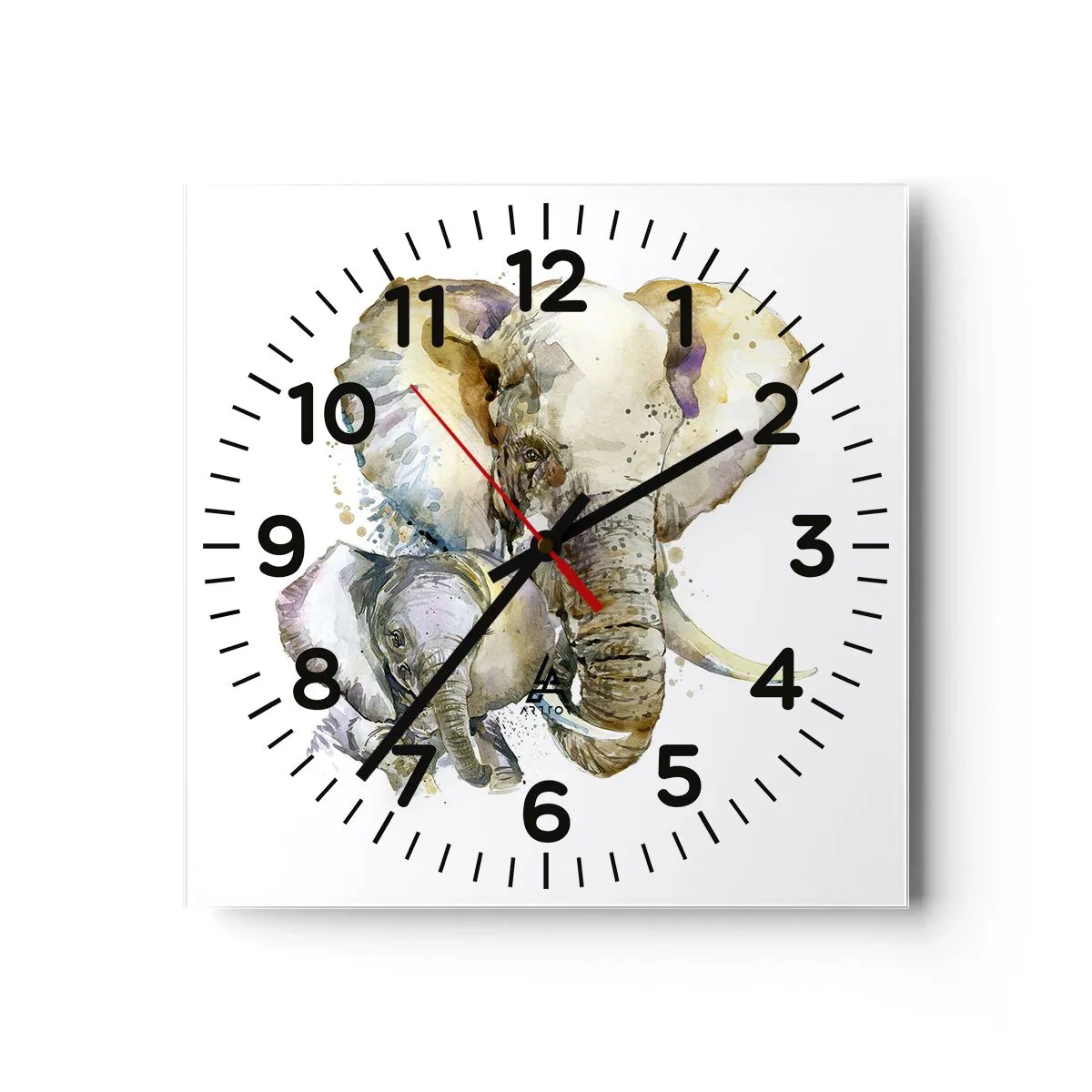 Wanduhr - Glasuhr - Mama ist kein Zuhause - 40x40 cm