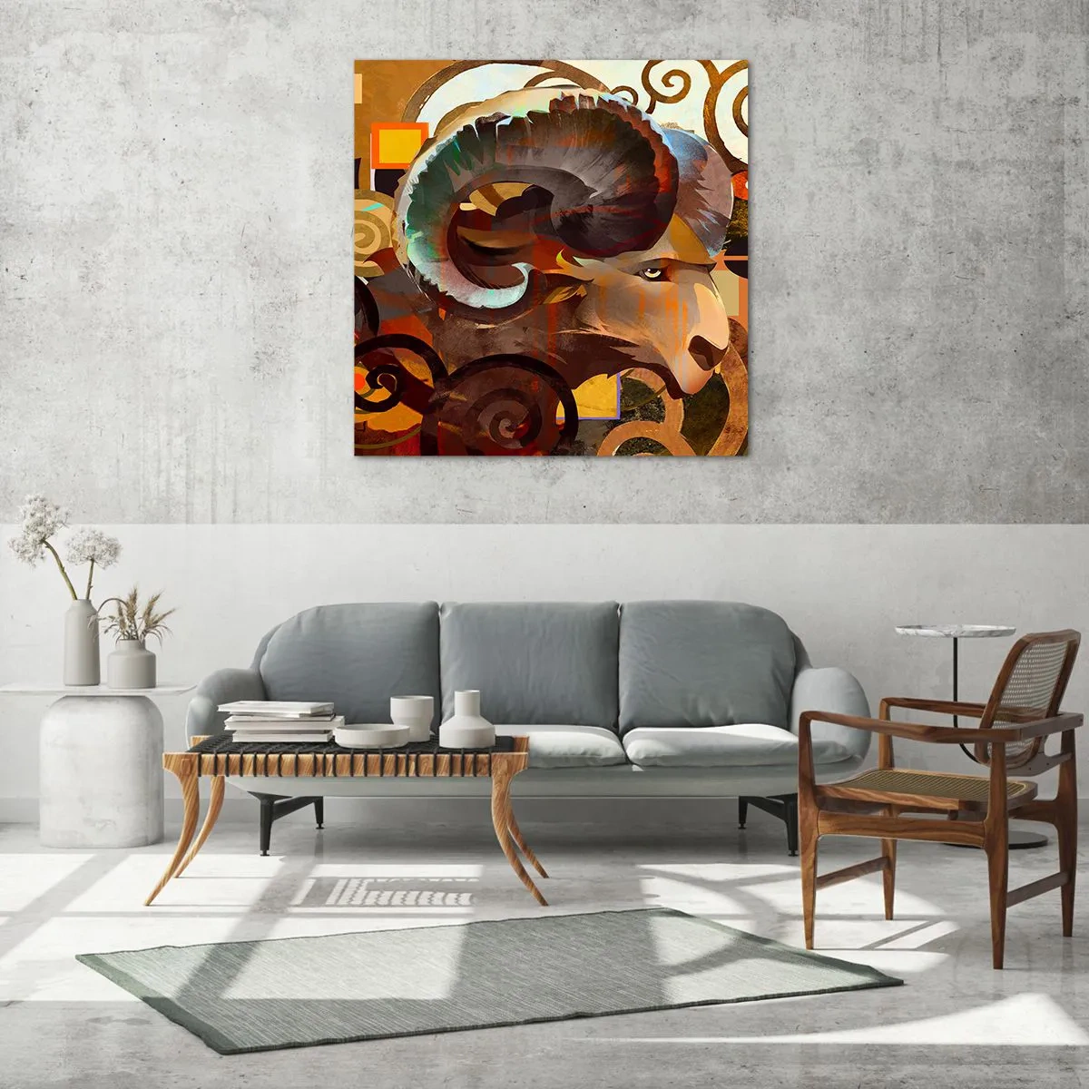 Glasbild - Bild auf glas - Magie - Religionen - Rituale - 40x40 cm