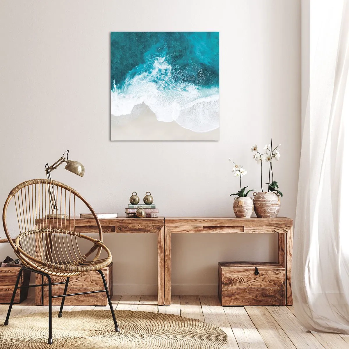 Bild auf Leinwand - Leinwandbild - Natürliche Liebkosung - 60x60 cm