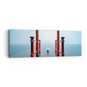 Bild auf Leinwand - Leinwandbild - Japanische Träumerei - 90x30 cm