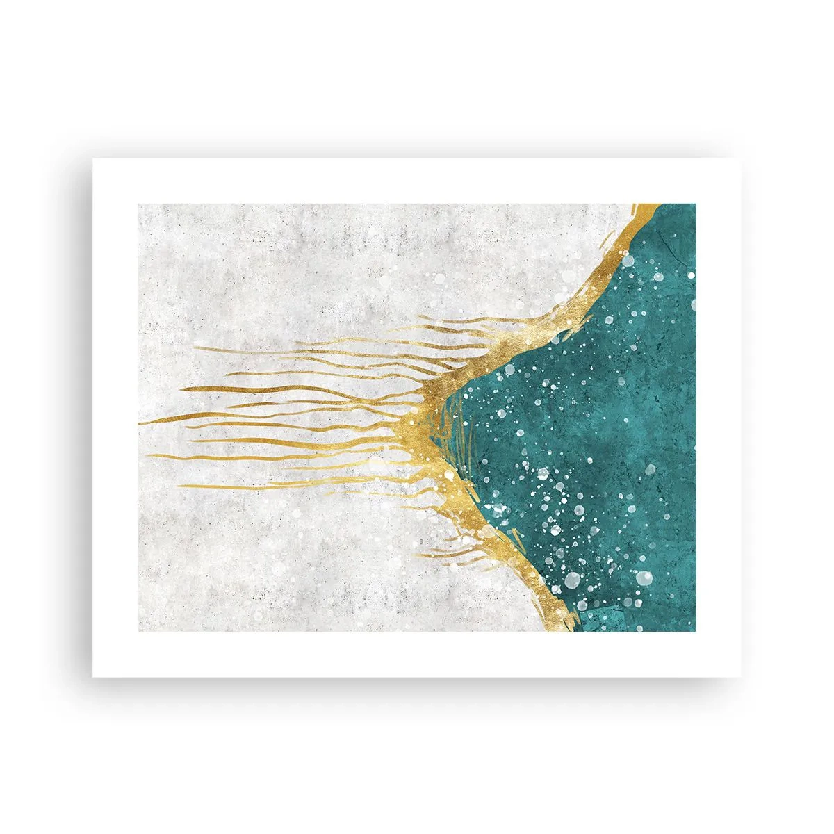 Poster - Goldene Flut - 50x40 cm