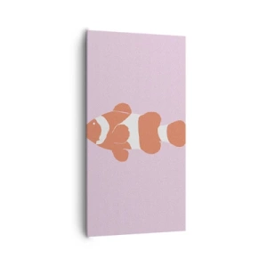 Bild auf Leinwand - Leinwandbild - In Koralle an Gesicht und Schwanz - 65x120 cm