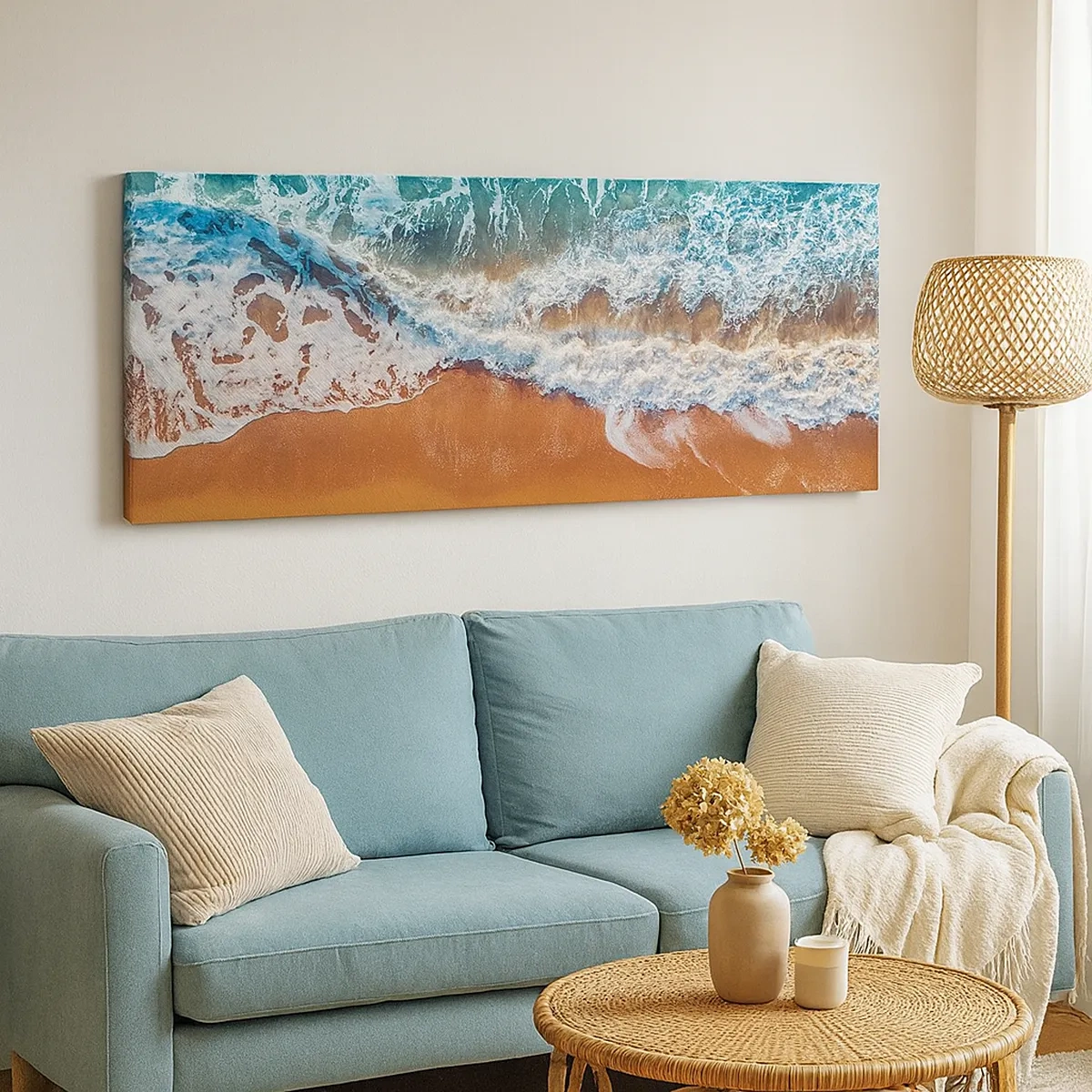 Bild auf Leinwand - Leinwandbild - Immer Hand in Hand - 30x30 cm