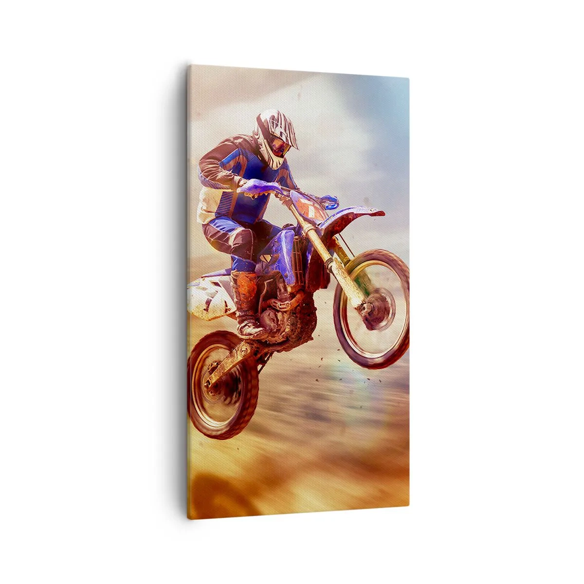 Bild auf Leinwand - Leinwandbild - Motorradschwindel - 55x100 cm