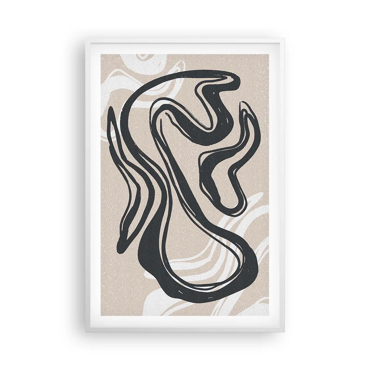 Poster in einem weißen Rahmen - Vervielfachter Ausdruck - 61x91 cm