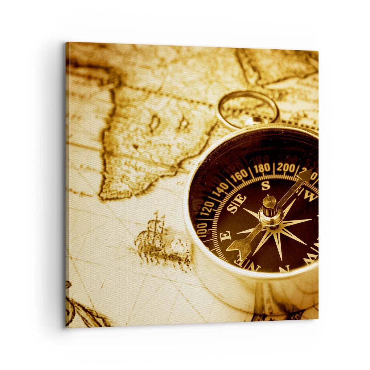 Bild auf Leinwand - Leinwandbild - Ost oder West? - 60x60 cm