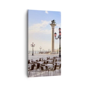 Bild auf Leinwand - Leinwandbild - Wir laden Sie ein, alles ist bereit - 55x100 cm