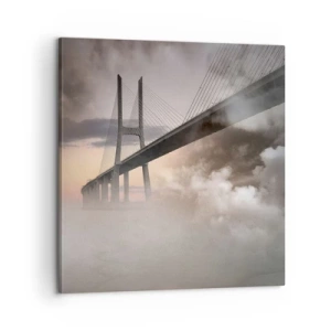 Bild auf Leinwand - Leinwandbild - Auf dem Fluss, den es nicht gibt - 60x60 cm