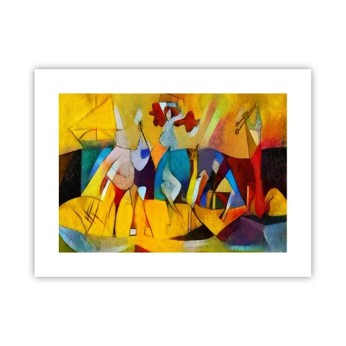 Poster - Sonne - Leben - Freude - 40x30 cm