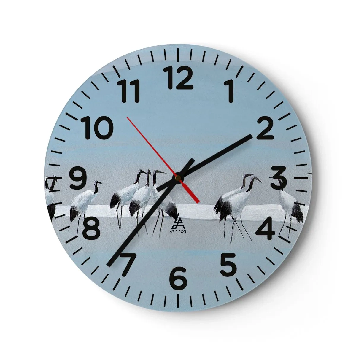 Wanduhr - Glasuhr - Nach einem heißen Tag - 40x40 cm