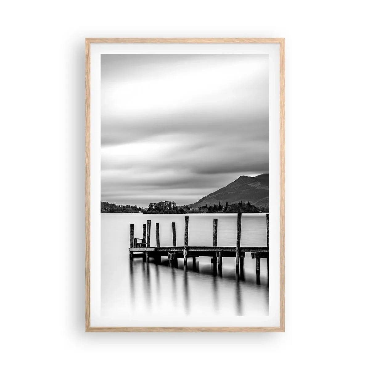Poster in einem Rahmen aus heller Eiche - Milde und Kraft - 61x91 cm