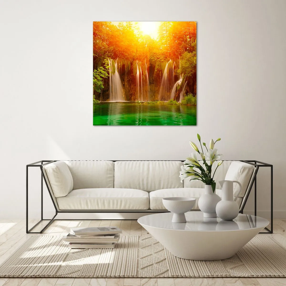 Glasbild - Bild auf glas - In der Sonne und im Schatten - 50x50 cm
