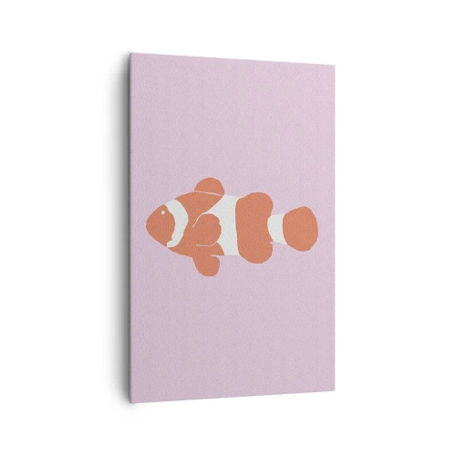 Bild auf Leinwand - Leinwandbild - In Koralle an Gesicht und Schwanz - 80x120 cm