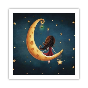 Poster - Einmal… - 60x60 cm