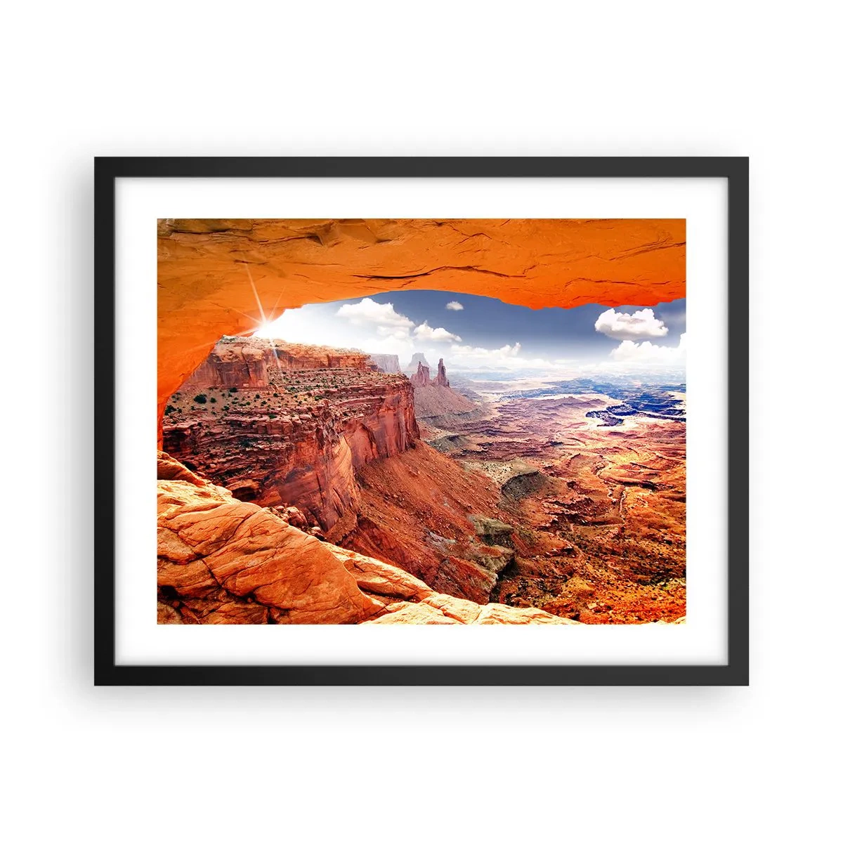 Poster in einem schwarzem Rahmen - Von der Natur selbst geschnitzt - 50x40 cm