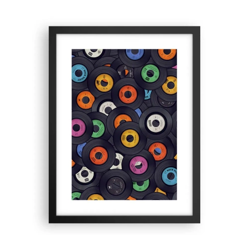 Poster in einem schwarzem Rahmen - Farben der Klassiker - 30x40 cm