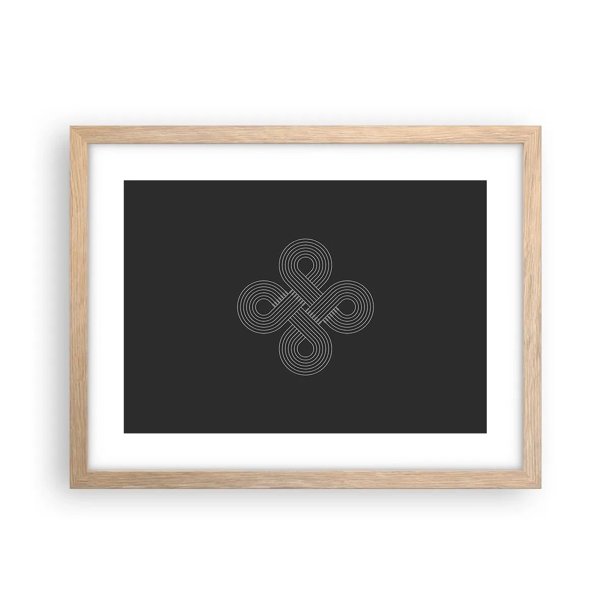 Poster in einem Rahmen aus heller Eiche - Im keltischen Geist - 40x30 cm