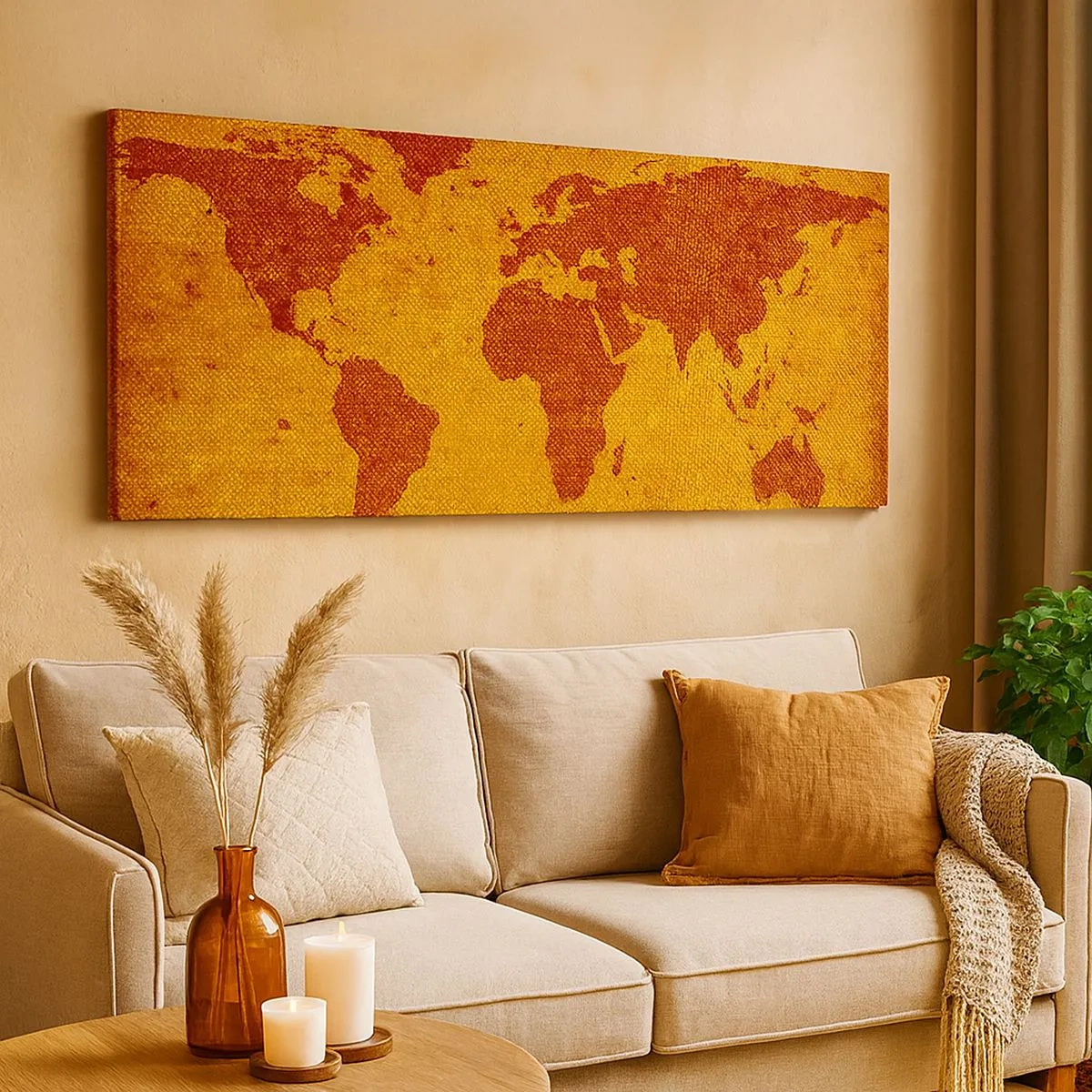 Bild auf Leinwand - Leinwandbild - Eine Einladung zum Reisen - 100x40 cm