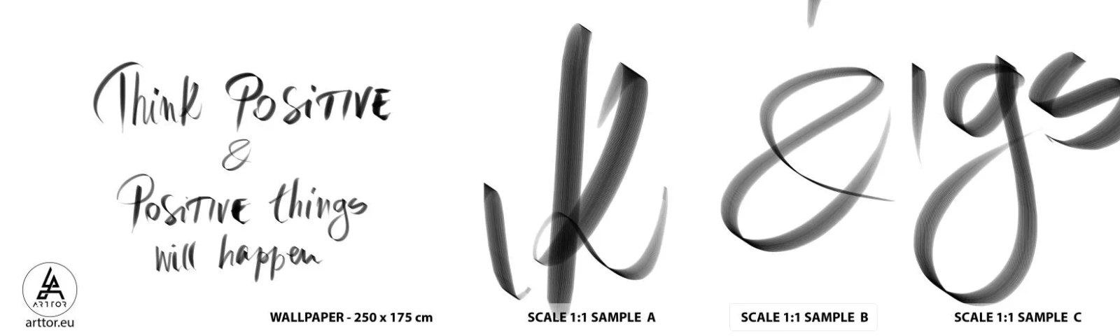 Fototapetenmuster Standard Eco - Wie soll man leben? - Typografie, Bejahung, Maxime - 100x30 cm