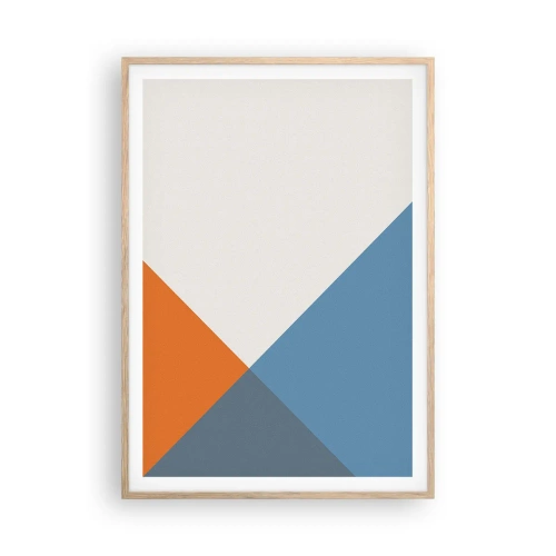 Poster in einem Rahmen aus heller Eiche - In einem Winkel… - 70x100 cm