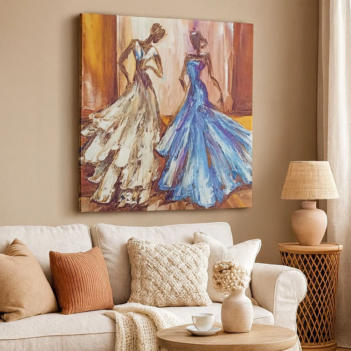 Bild auf Leinwand - Leinwandbild - Ein dankbares Duo - 30x30 cm