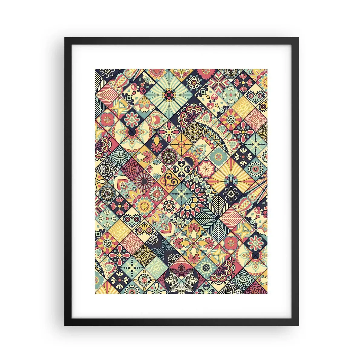 Poster in einem schwarzem Rahmen - marokkanische Atmosphäre - 40x50 cm