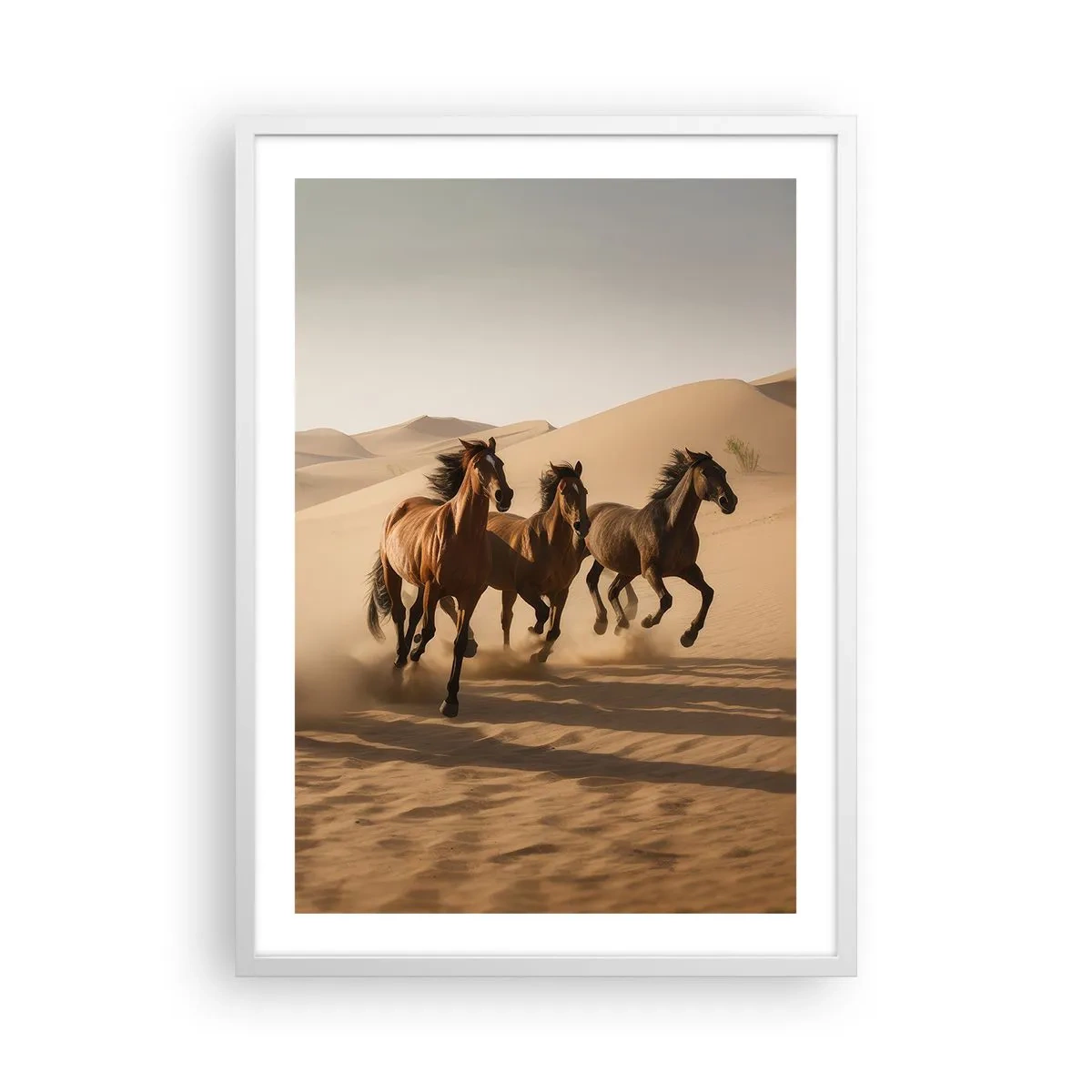 Poster in einem weißen Rahmen - Frei wie der Wind - 50x70 cm