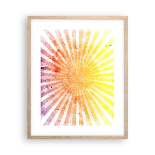 Poster in einem Rahmen aus heller Eiche - Sonnenaufgänge und Sonnenuntergänge - 40x50 cm