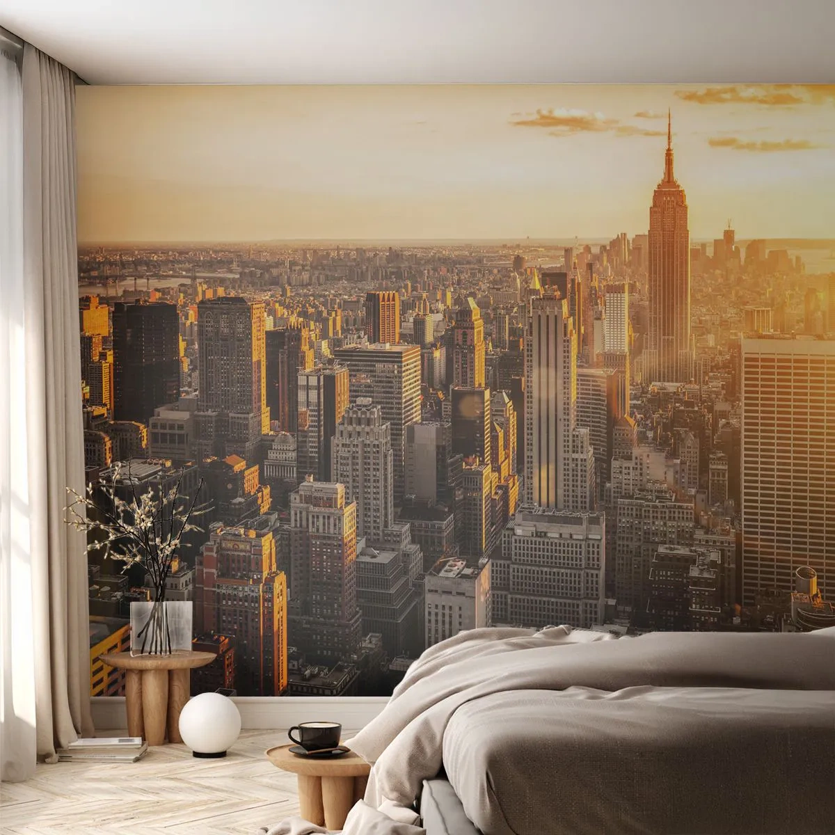 Fototapete Premium Sand - In der Sonne wachsen - Stadt, New York, Die Architektur - 450x315 cm