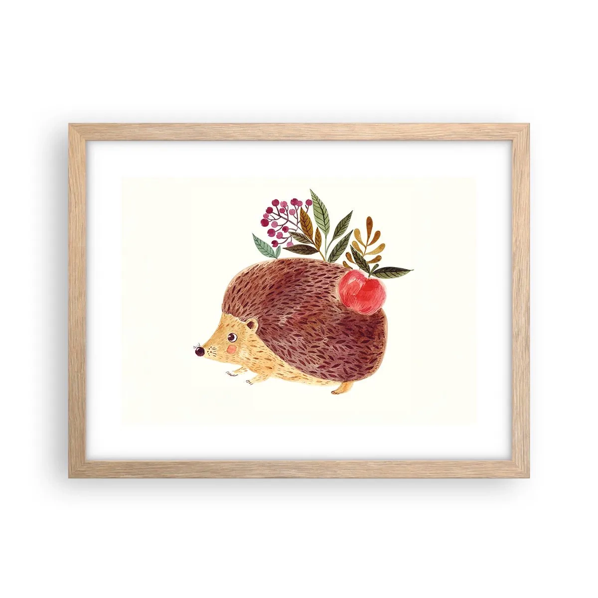 Poster in einem Rahmen aus heller Eiche - Und dann magst du mich schon - 40x30 cm