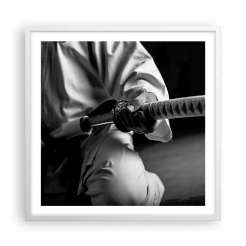 Poster in einem weißen Rahmen - Kriegerseele - 60x60 cm